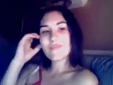 Asian-American girl strips and masturbates for me