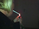 Hot Curvy Blonde In Vinyl Sex Smoking 120s