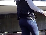 Candid - Teen Ass In Tight Jeans At The Train Station