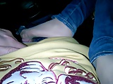 footjob in car with nylon