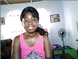 african girl take of the dress at cam part 1