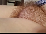 wifes soft round hairy pussy mound