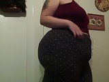 Cute Sexy BBW Showing Booty in PJs