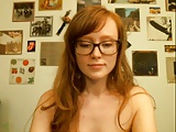 cute redhead with glasses