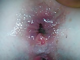 Messy cum farting after anal