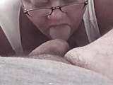 BBW girl sucking dick