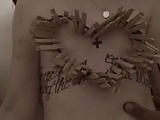 clothespins wrest from tiny tits