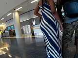 Thick ass striped sundress