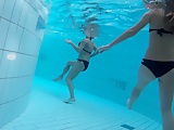 Stunning teen with beautifull ass underwater