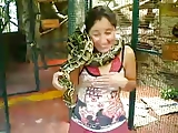 snake on neck