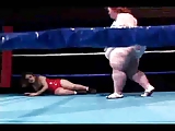  bbw wrestling with a midge