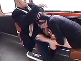 Two French Girls Fucked in a Bus