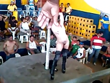 hairy wife is dancing nude in public