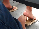 real hidden footsie with woman in bus she likes