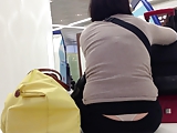 Nice White Thong - Waiting at the airport - Part II