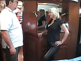 mature British blonde fucking om a boat