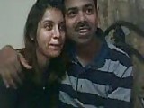 Indian couple on webcam