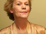 Old Lady Puts On a Lingerie and Imposes a Make-Up