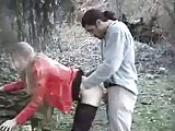 Blonde Slut Fucked In The Forest