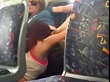 Real lesbians eating pussy on train