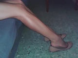 Mexican Teen Shoeplaying Feet Legs