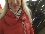 Beauty Blonde in Blowjob Garage