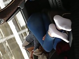 Girl in Bus feet ass German 