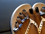 Black Girl Black Toenails