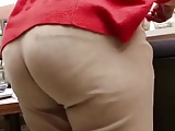 PHAT ASS IN TAN SLACKS