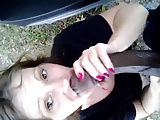 BBC outdoor blowjob