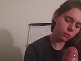 beautiful brunette sucks and fucks 4 - blowjob and hj