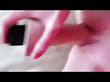 Fucking her pussy with dildo