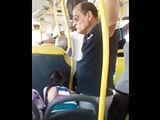 old man grope girl in bus