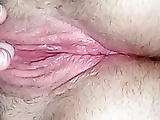 Very wet and horny wife playiing with her pussy