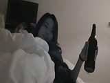 Chinese girl bottle masturbation