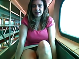 Alix Lakehurst masturbates on a train (Full) Part 1