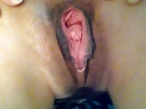 queef and gape! Close-up view of my girlfriend aroused pussy