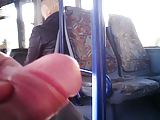 jerking for blonde mature woman on bus 2