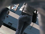 Candid Ass in Jeans 03. Hot! (+slow motion)