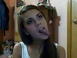 Nice lesbo tongue