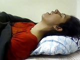 Indian girl having orgasm. Nice expression. (Non nude)
