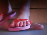 Nurse in Flip flops Giving Footjob