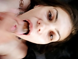 Russian girl swallows again