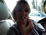 Granny Jasmine Shows Off Her Oral Skills in a Car Again!