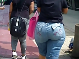 Huge Jean Shorts Ass Booty