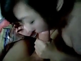 Pretty Girlfriend Gives An Oral and Friend Watching
