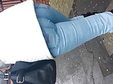 Walking Jeans MILF Ass close up slow motion