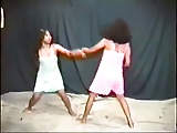 Asian girls battle it out in nighties