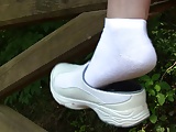 Lindsey dangling nurse shoe sock full vid