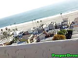 Rooftop sex filmed by drone